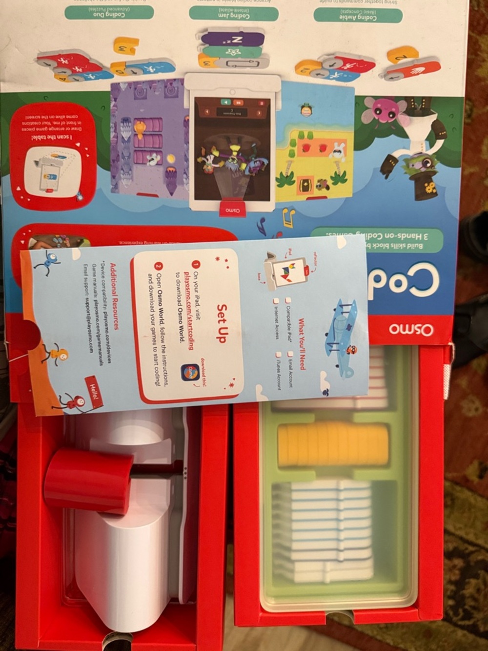 Coding Playset for Kids - Red and White Interactive Learning Toy